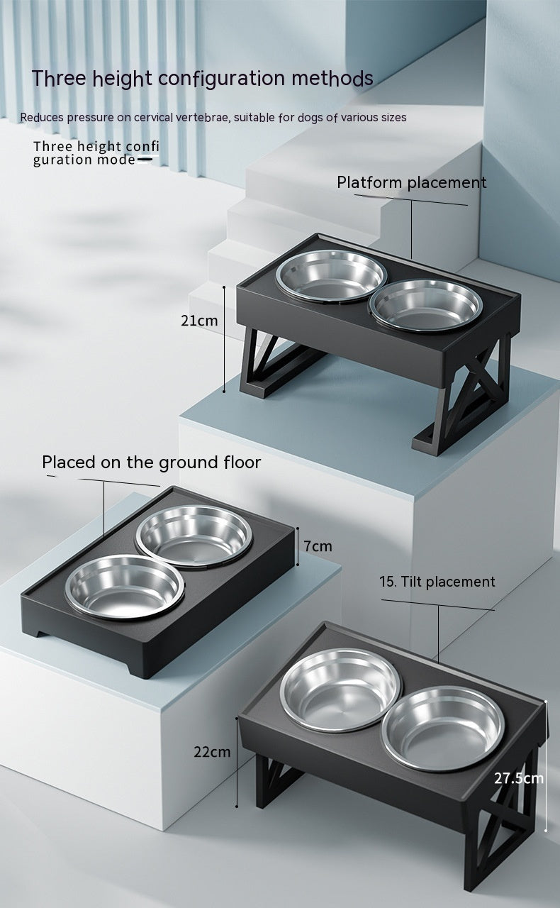 Elevated Dog Bowl for Comfy, Anti-Choke Feeding